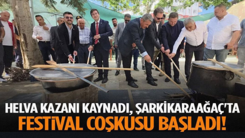 Helva Kazanı Kaynadı, Şarkikaraağaç'ta Festival Coşku Başladı!