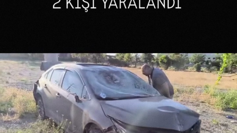 Otomobil takla attı, 2 kişi yaralandı