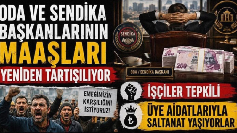 Üye aidatıyla saltanat yaşıyorlar! İşçinin, memurun, esnafın hakkını korumak için kurulan sendika ve