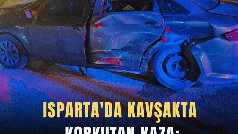 Isparta’nın Yalvaç ilçesinde iki otomobilin kavşakta çarpışması sonucu 4 kişi yaralandı.