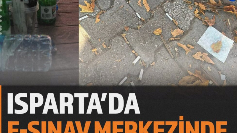 E-Sınav Merkezinde Hijyen Tartışması: Çöpler Toplanmıyor mu?