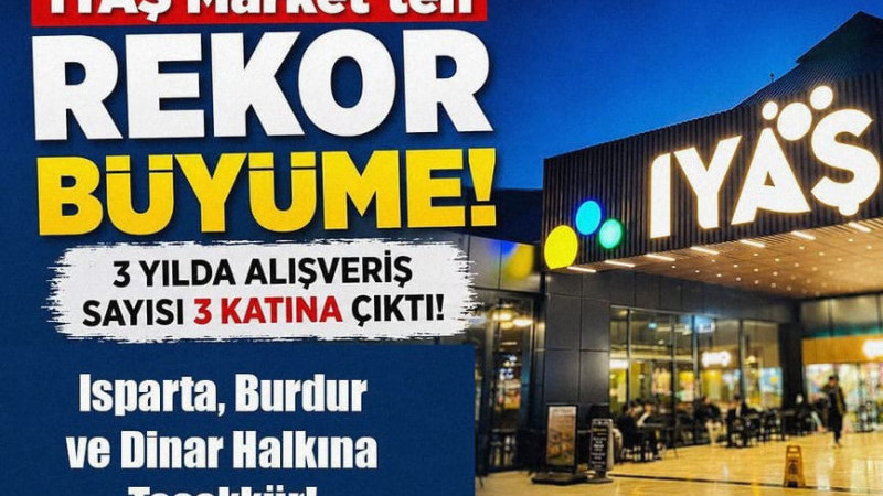 IYAŞ Market'ten Rekor Büyüme: 3 Yılda, 3 Katına Çıkardılar!
