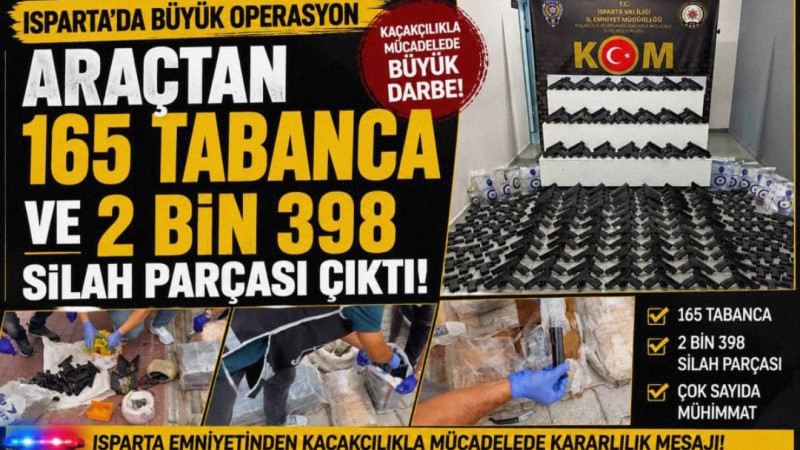 Isparta’da İl Emniyet Müdürlüğü KOM ve İstihbarat Şube Müdürlüğü 