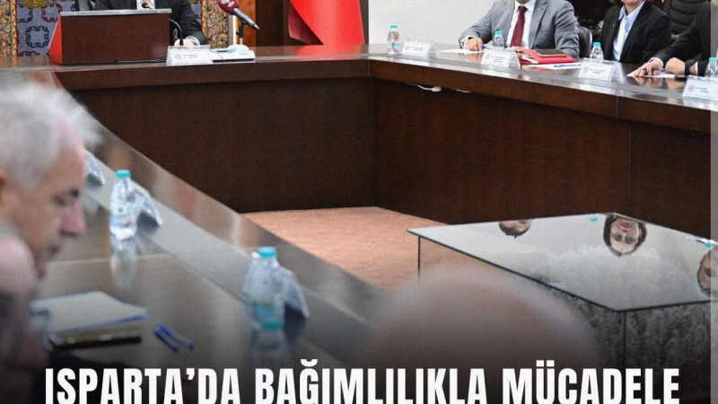 Isparta’da Bağımlılıkla Mücadele İl Koordinasyon Kurulu’nun 2. toplantısı, Vali Abdullah Erin başkan